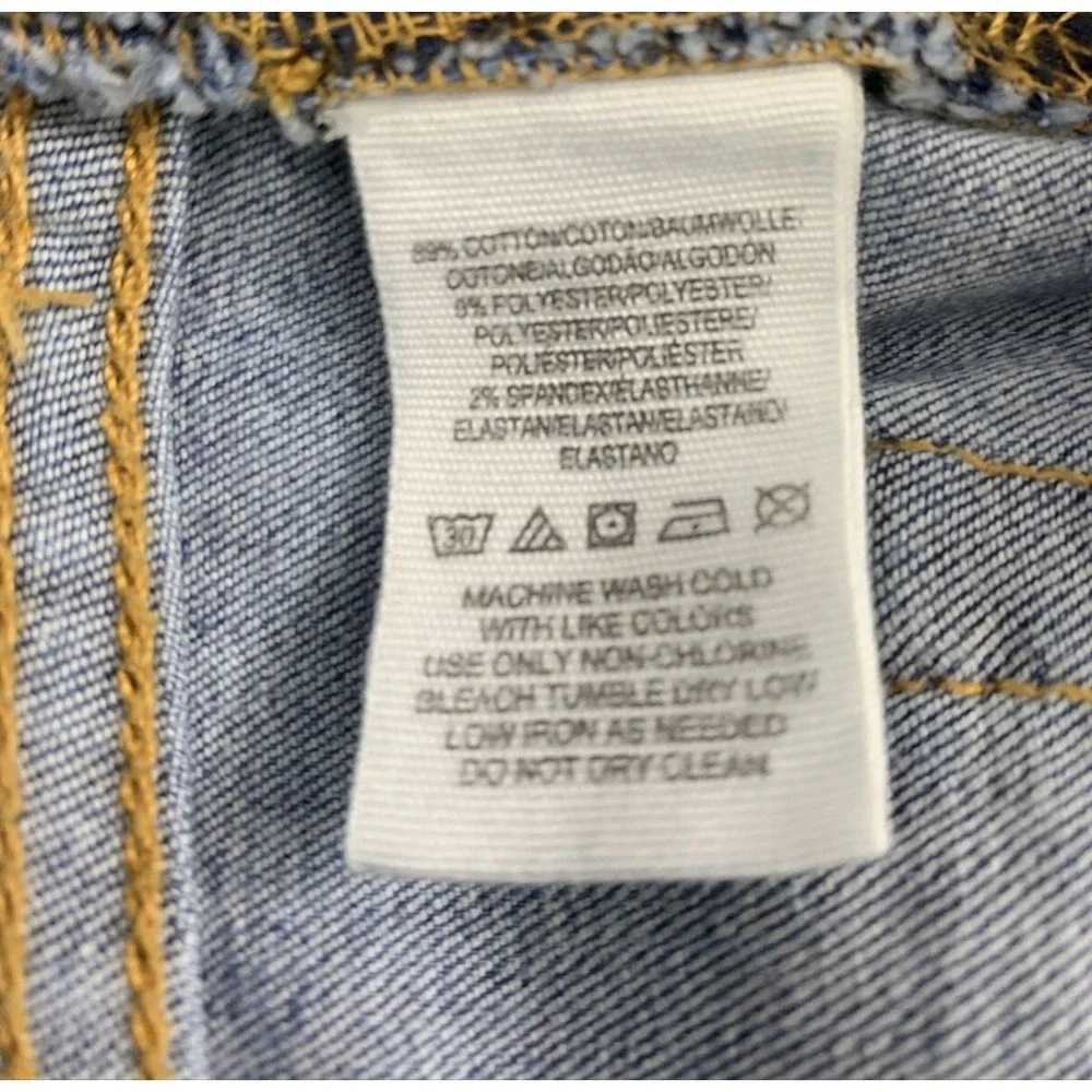 Free‎ People Jeans Womens Size 28 Destroyed Distress Skinny Medium Wash Denim